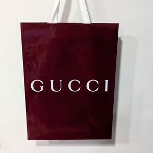 Gucci Deep Red Shopping Bag
